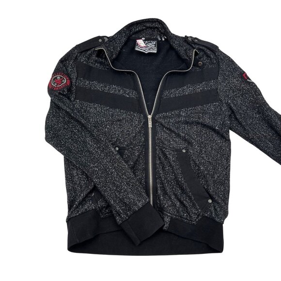 Affliction Black Premium Mens Zip-Up Jacket Size M